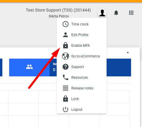 Enable MFA option