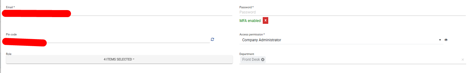 MFA Reset Option